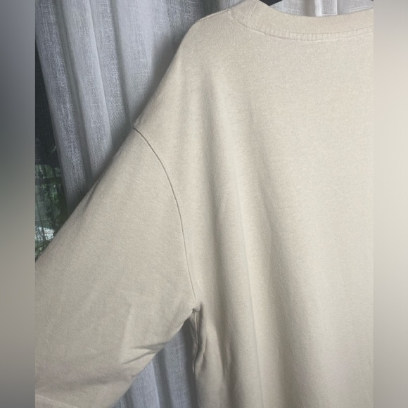 NWT Poetry Button Detail Top Hemp & Organic Cotton Size 16 Lagenlook Parchment - Picture 6 of 12